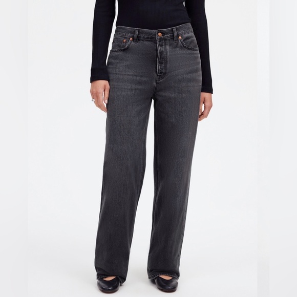 Madewell Women's Gray Straight Leg Jeans